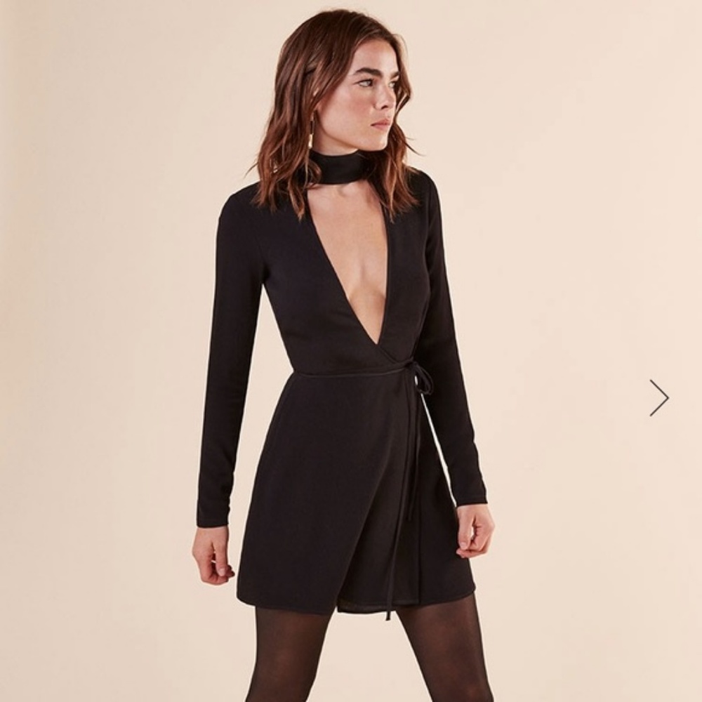 Reformation black Campbell Dress xs - Picture 5 of 8